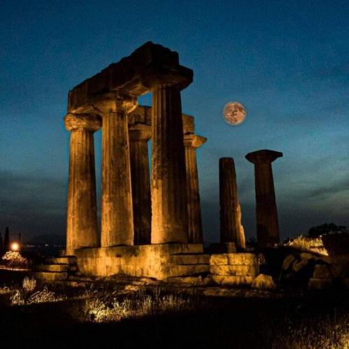 Aνεξάρτητη Παραδοσιακή Πέτρινη Κατοικία Corinth Luaran gambar